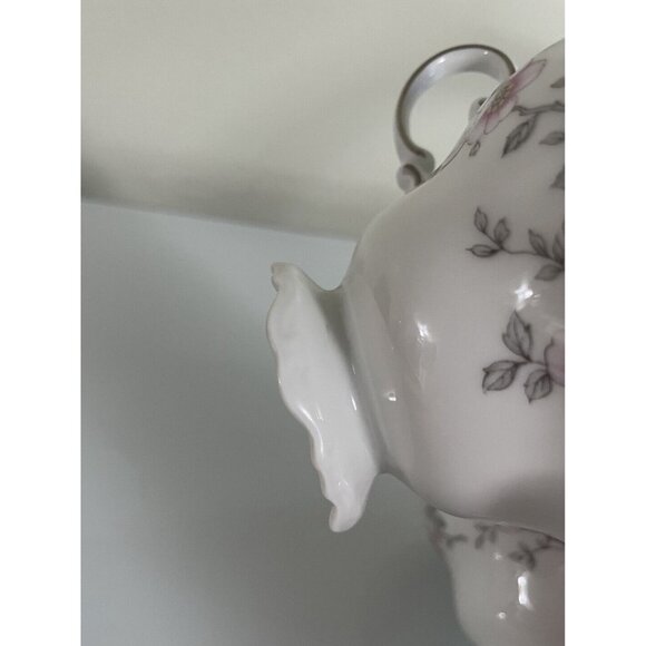 Vintage Johann Haviland Bavaria Germany, Set of 4 Teacups, White w/ Pink Floral - Picture 12 of 12